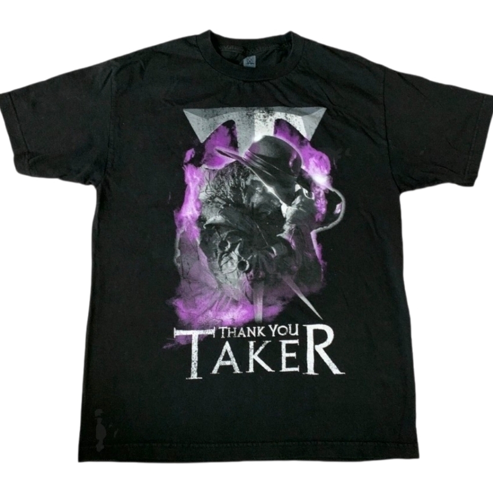 WWE Undertaker Black and Purple Short Sleeve Tee - Thank You Taker XL - Picture 2 of 3